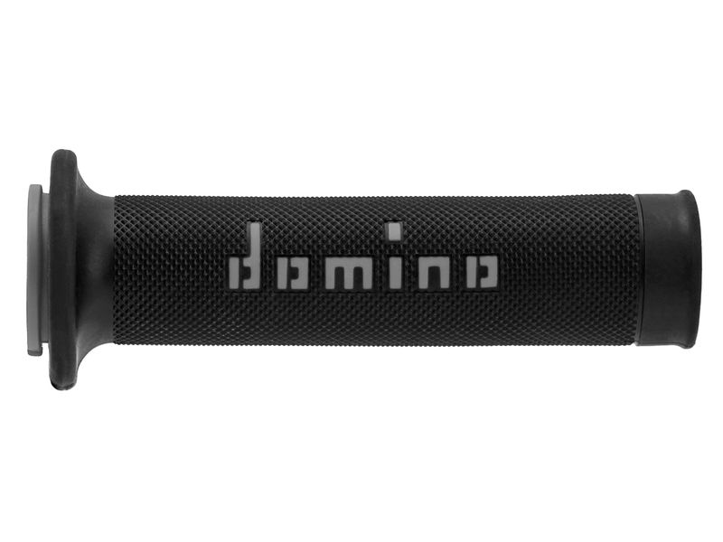 STŪRES ROKTURI DOMINO IELAS MOTOCIKLIEM A010 BLACK/GREY