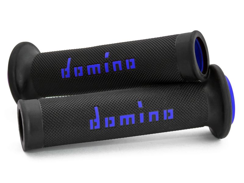 STŪRES ROKTURI DOMINO IELAS MOTOCIKLIEM A010 BLACK/BLUE
