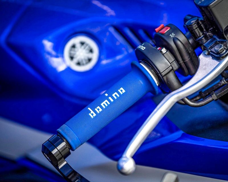 STŪRES ROKTURI DOMINO IELAS MOTOCIKLIEM A010 BLUE/WHITE