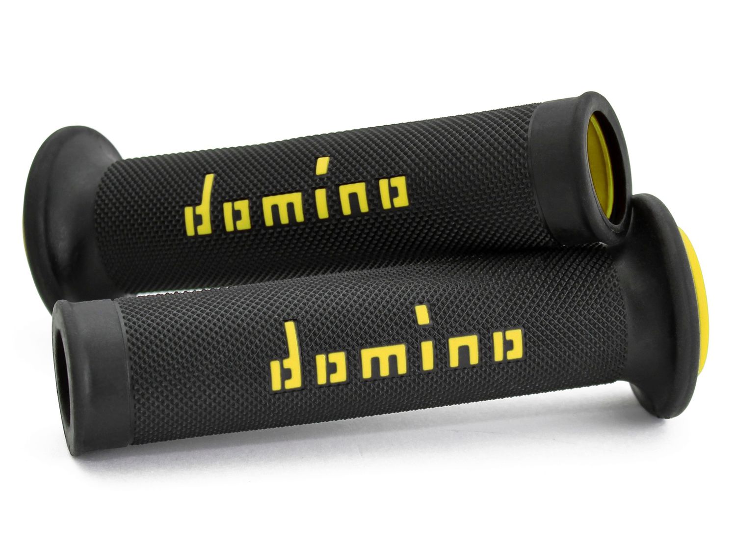 STŪRES ROKTURI DOMINO IELAS MOTOCIKLIEM A010 BLACK/YELLOW