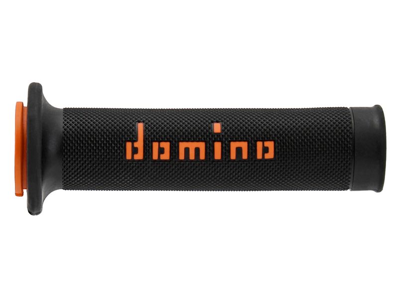 STŪRES ROKTURI DOMINO IELAS MOTOCIKLIEM A010 BLACK/ORANGE