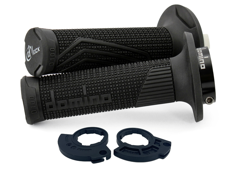 STŪRES ROKTURI DOMINO D-LOCK D100 2T 1 CABLE KTM/HUSQVARNA/BETA/GASGAS BLACK