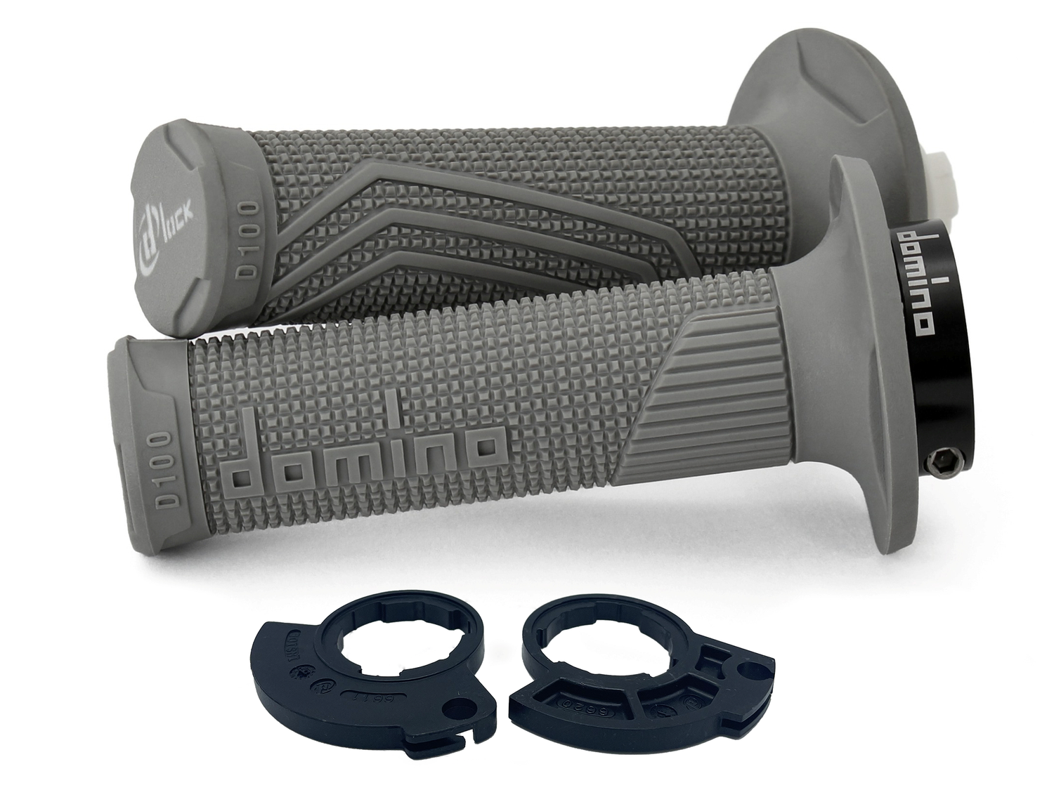 STŪRES ROKTURI DOMINO D-LOCK D100 2T 1 CABLE KTM/HUSQVARNA/BETA/GASGAS GREY