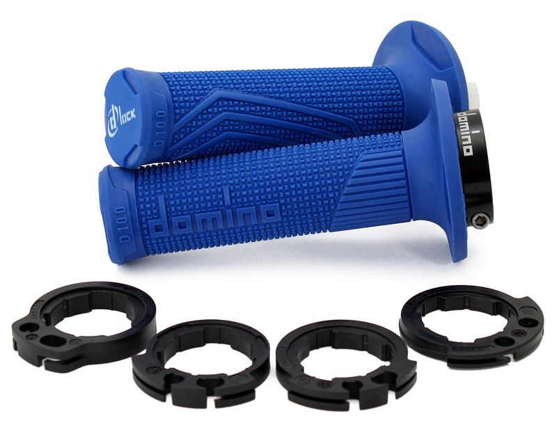 STŪRES ROKTURI DOMINO D-LOCK 4T 2 CABLES BLUE