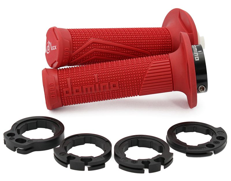 STŪRES ROKTURI DOMINO D-LOCK 4T 2 CABLES RED