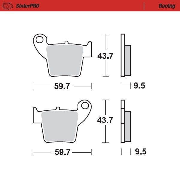 AIZMUGURES BREMŽU UZLIKAS MOTO MASTER HONDA CRF450R / CRF250R