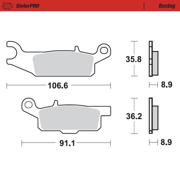 AIZMUGURES BREMŽU UZLIKAS MOTO MASTER YAMAHA YFM GRIZZLY 550F / 700F