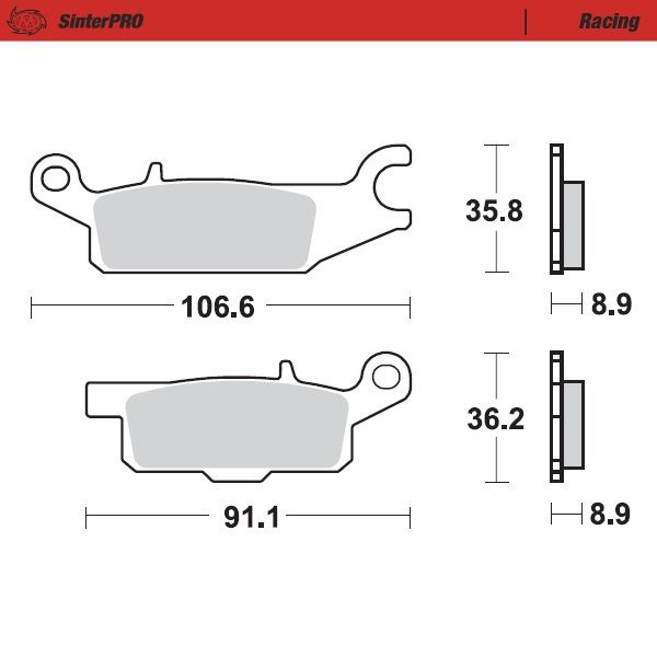 AIZMUGURES BREMŽU UZLIKAS LABĀ PUSE MOTO MASTER YAMAHA YFM GRIZZLY 550F / 700F