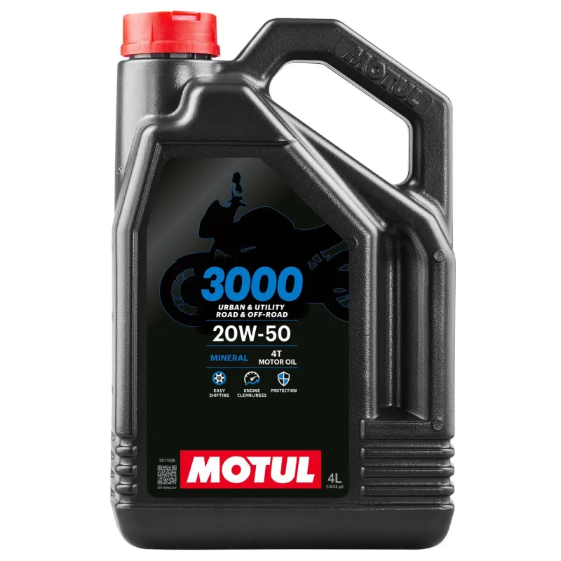 Motul Dzinēja Eļļa 3000 20W50 4T MINERAL 4l