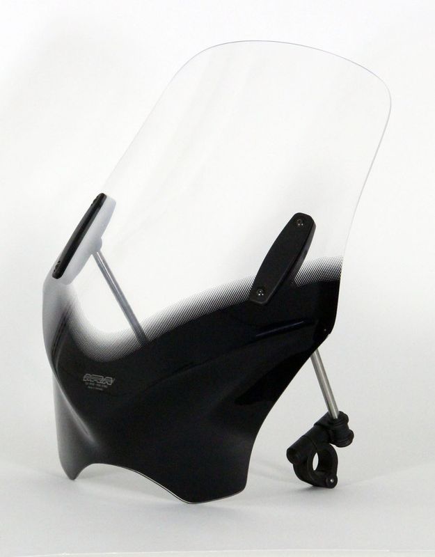 VĒJSTIKLS MRA V-FLOW MODERN NAKED BIKE SMOKE GREY