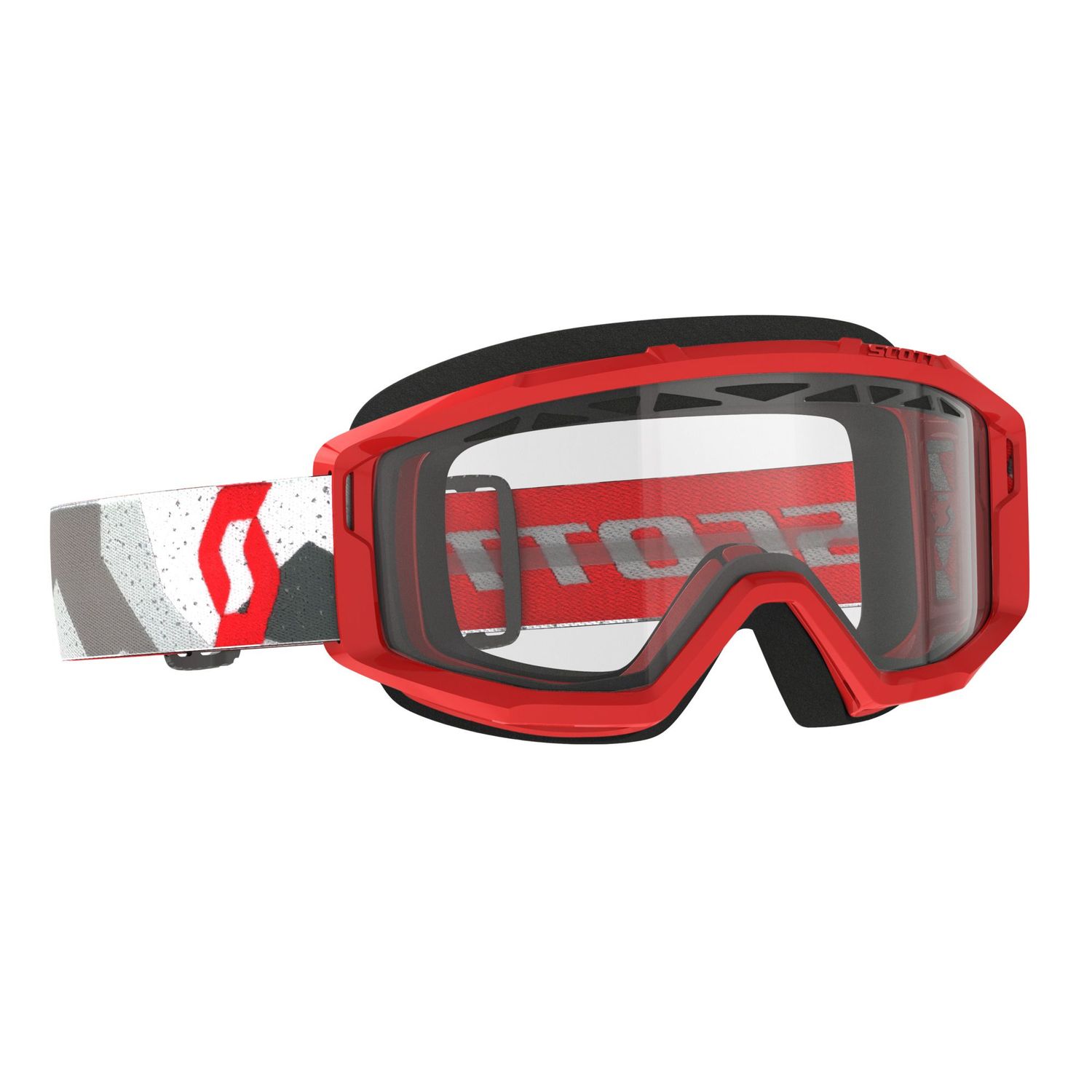 Scott Brilles PRIMAL ENDURO Camo White/Red / Clear