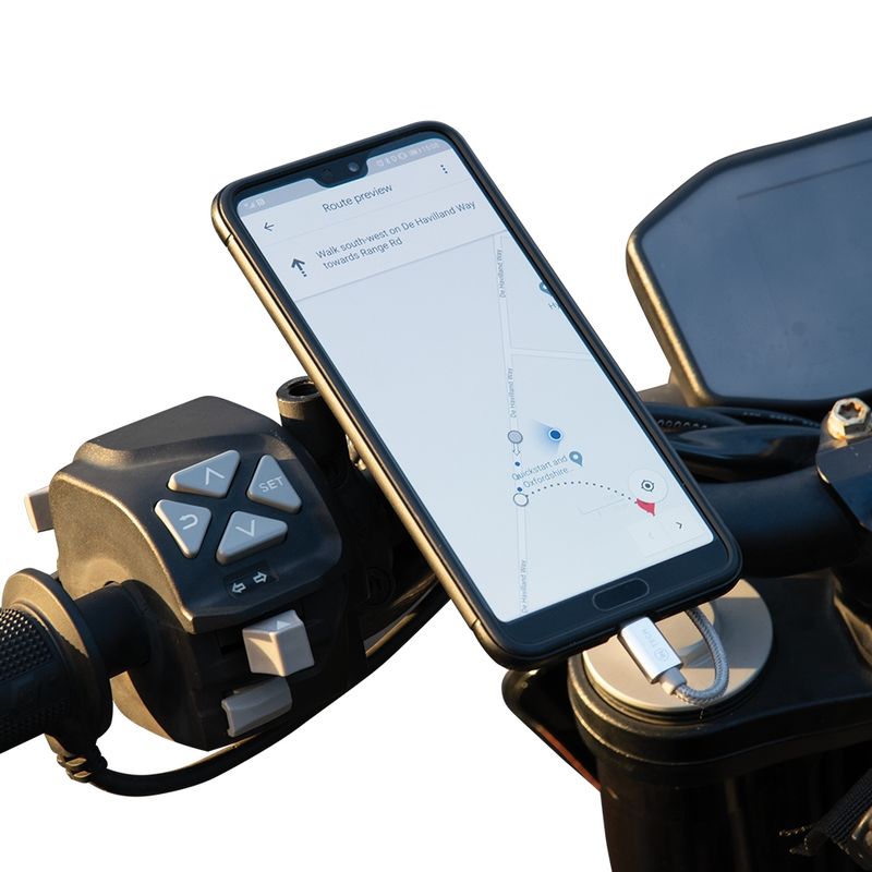 STŪRES STIPRINĀJUMA USB ADAPTERIS OXFORD CLIQR USB TYPE A HANDLEBAR MOUNT