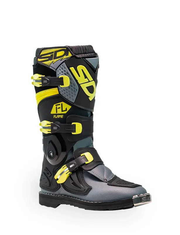 SIDI Junioru Zābaki FLAME BLACK/LIME/GREY