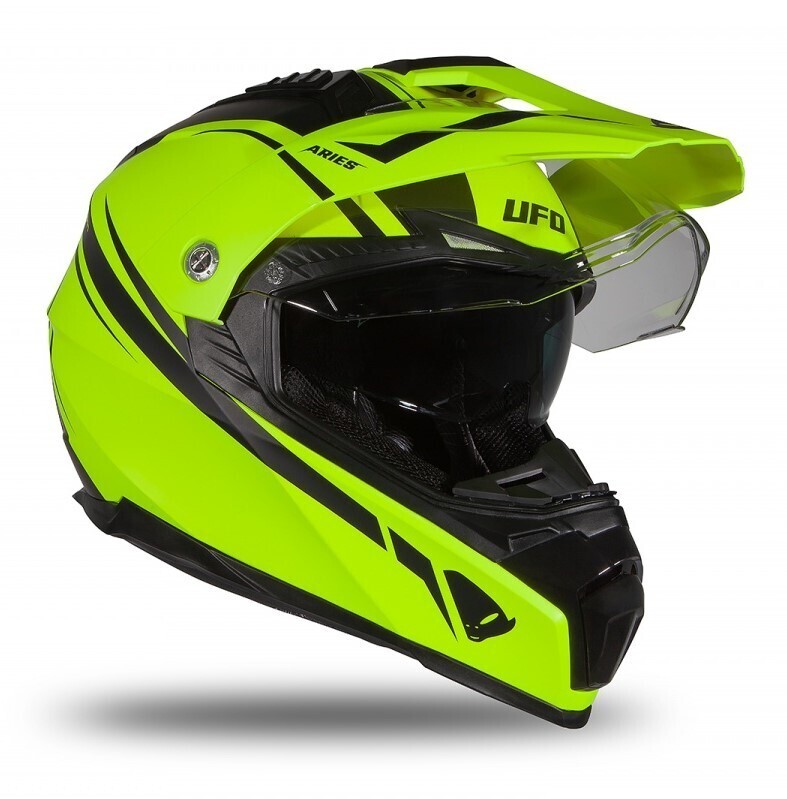 UFO Enduro Ķivere ARIES Black / Yellow Matt