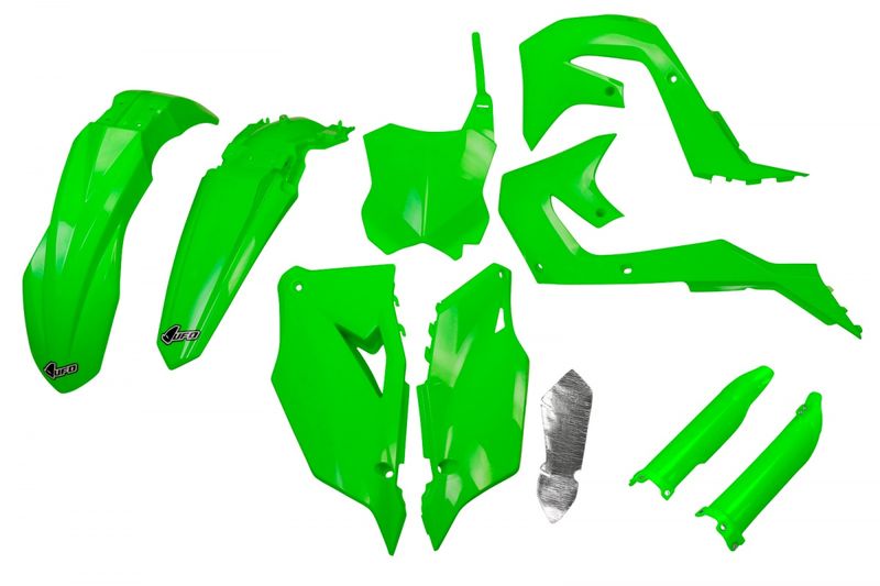 PLASTMASU KOMPLEKTS UFO KAWASAKI KXF250 '21-24 / KXF450 '19-23 ZAĻŠ