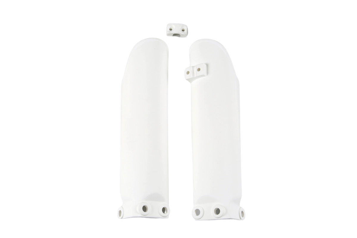 UFO PRIEKŠĒJĀ AMORTIZATORA AIZSARGI KTM SX65 '02-> BALTI