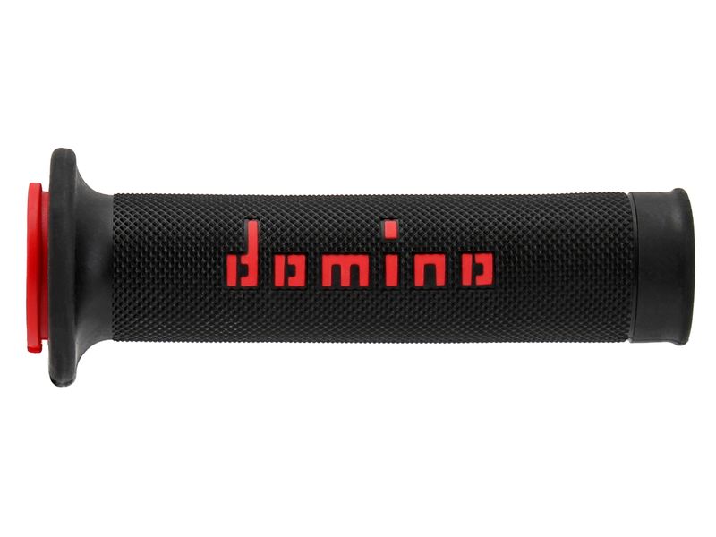 STŪRES ROKTURI DOMINO IELAS MOTOCIKLIEM A010 BLACK/RED