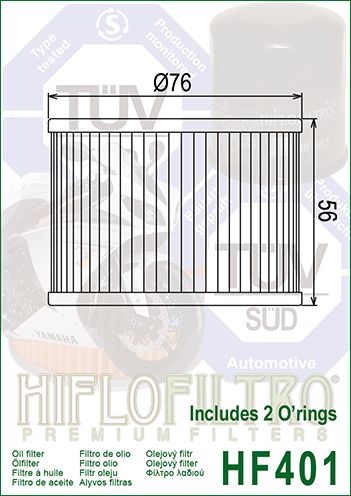EĻĻAS FILTRS HF401; MIW H1001