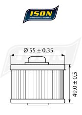 EĻĻAS FILTRS ISON HF145; Y4001