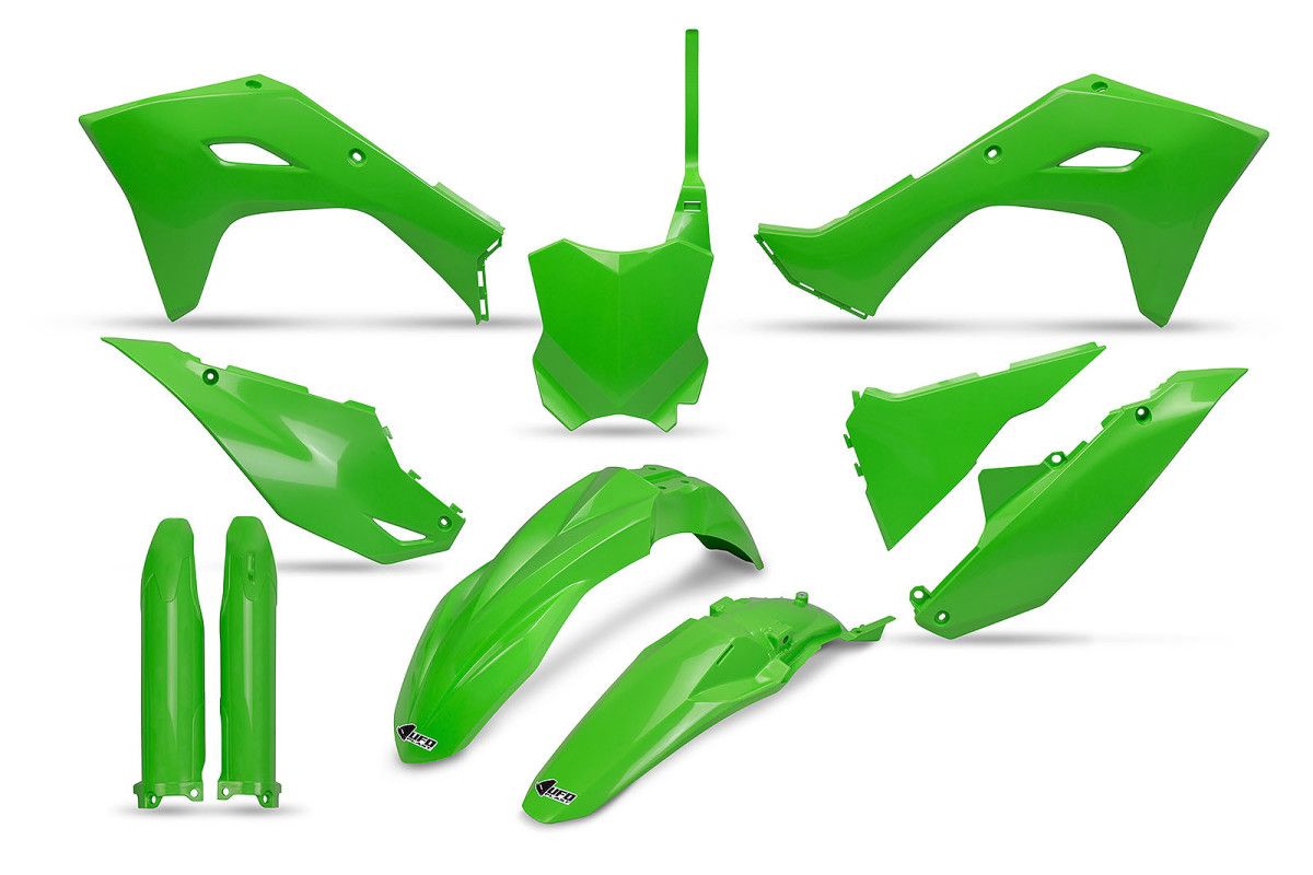 UFO PLASTMASU KOMPLEKTS OEM KAWASAKI KX250F '25 / KX450F '24-25