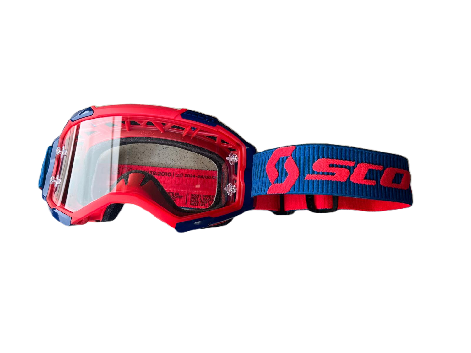 Scott Brilles FURY RACING DARK BLUE/NEON RED / Clear Works