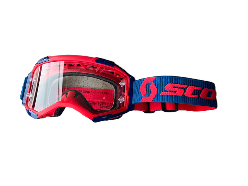 Scott Brilles FURY RACING DARK BLUE/NEON RED / Clear Works