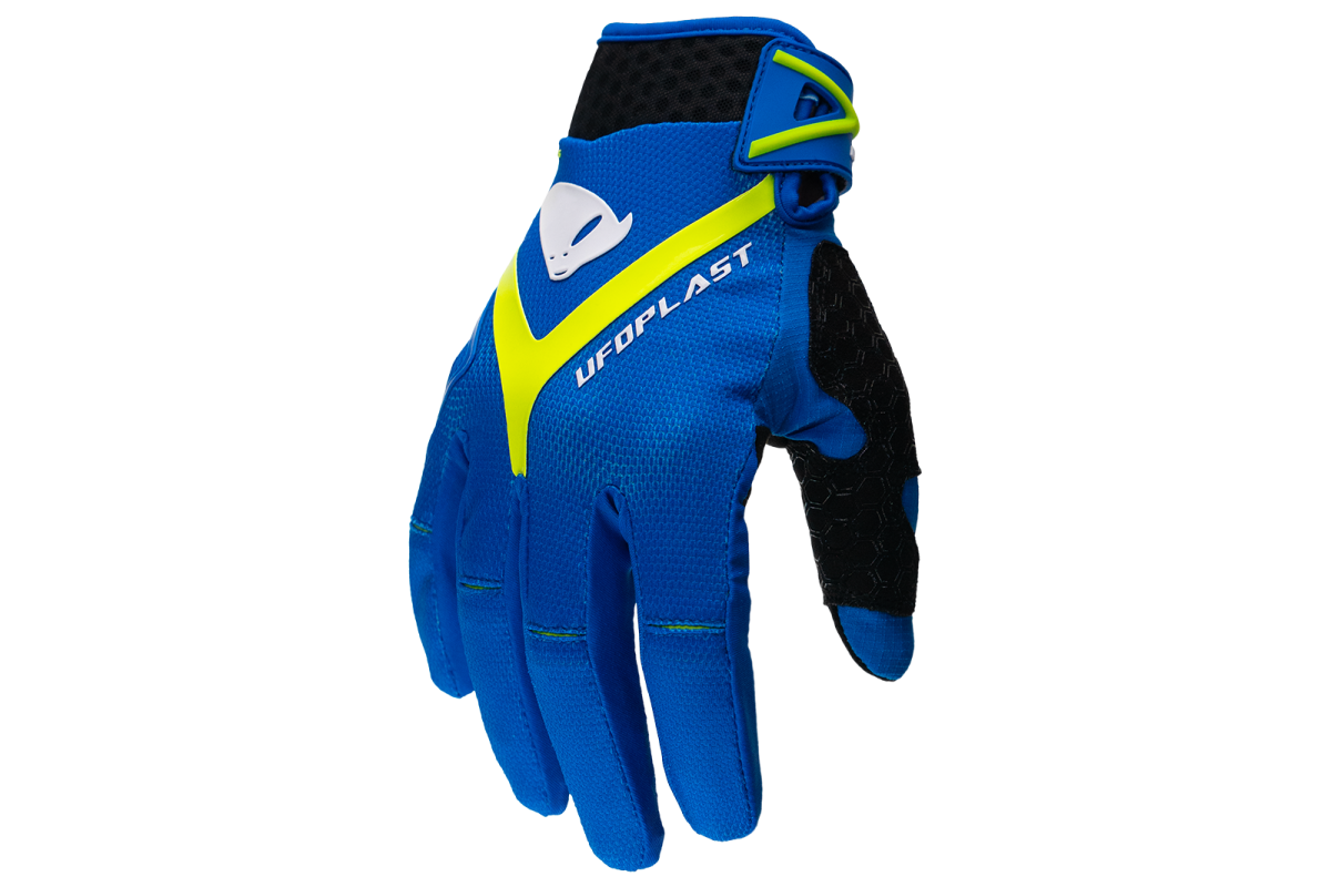 UFO Plast Cimdi Hayes gloves  BLUE/NEON YELLOW