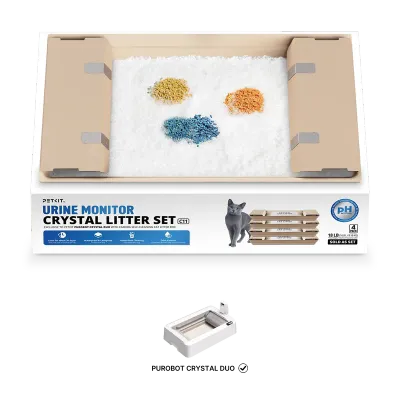 CRYSTAL LITTER Set 4 pz - monitoraggio PH