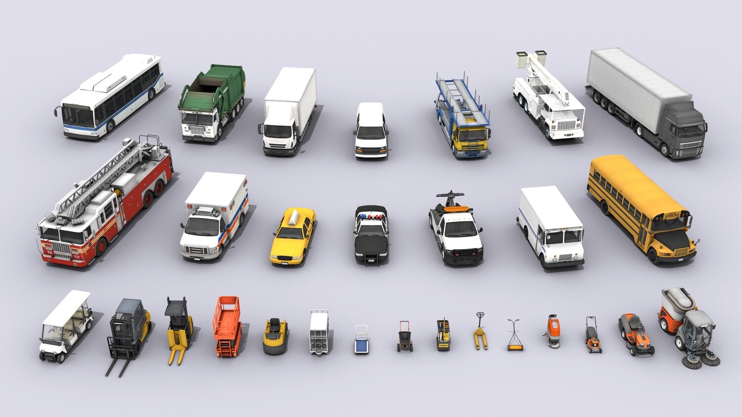 29 Various Vehicles Mega Bundle 3D Models Collection