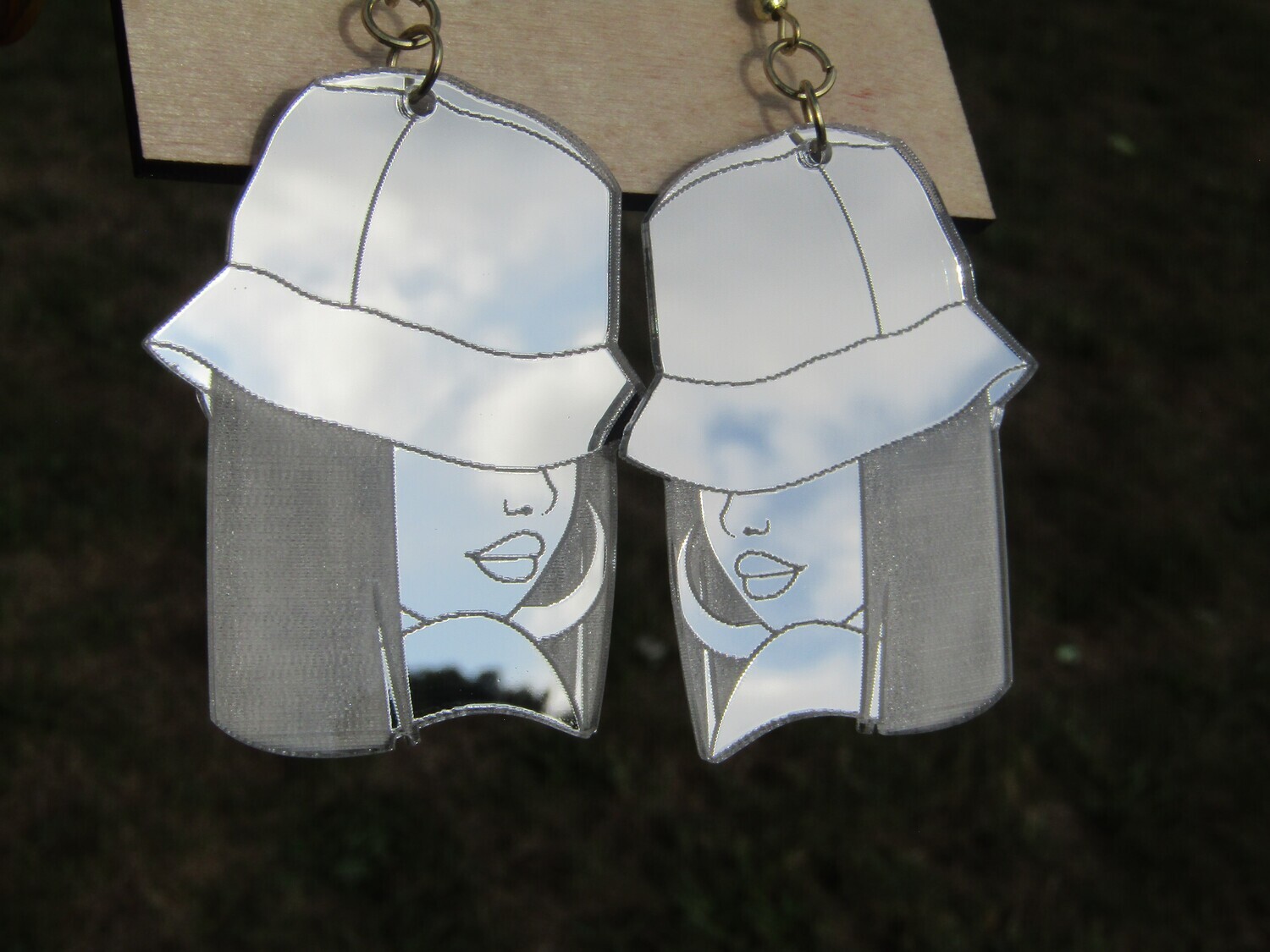 Mirrored Earrings - Bubbles