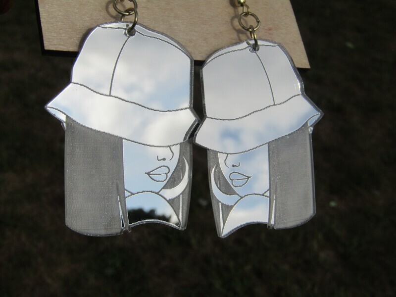 Mirrored Earrings - Bubbles