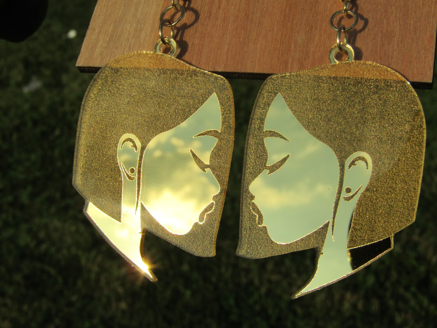 Mirrored Earrings - Alyssa