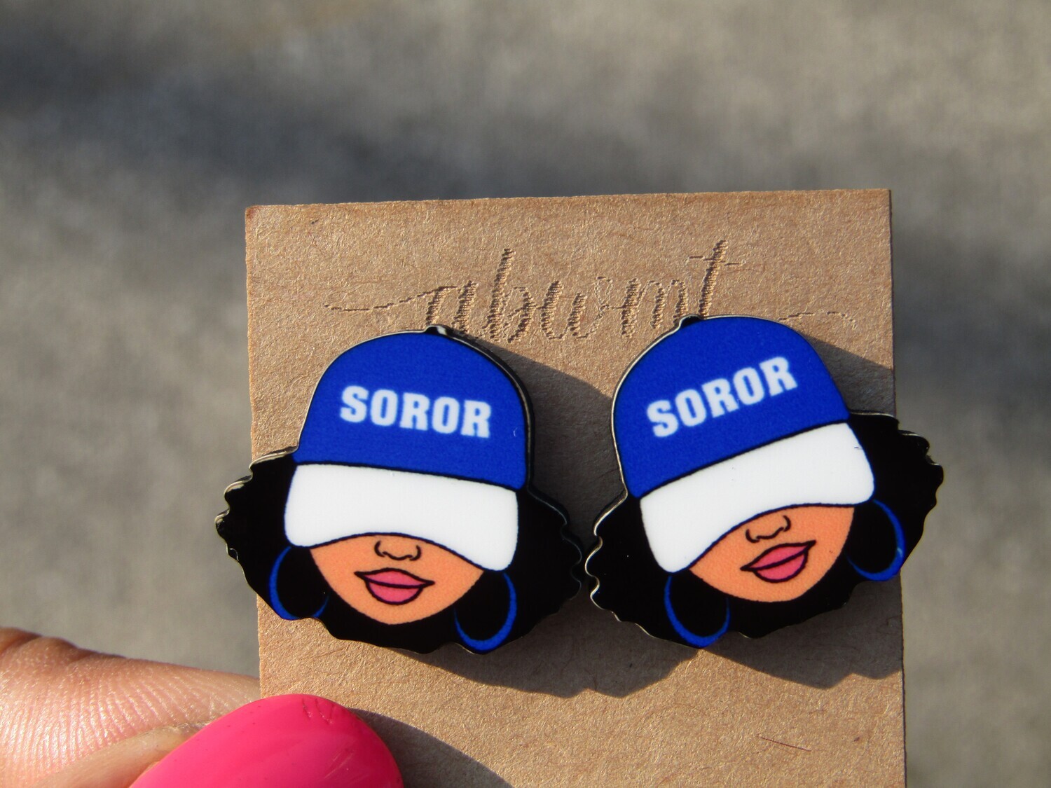 Chunky Studs - Soror (Blue &amp; White)