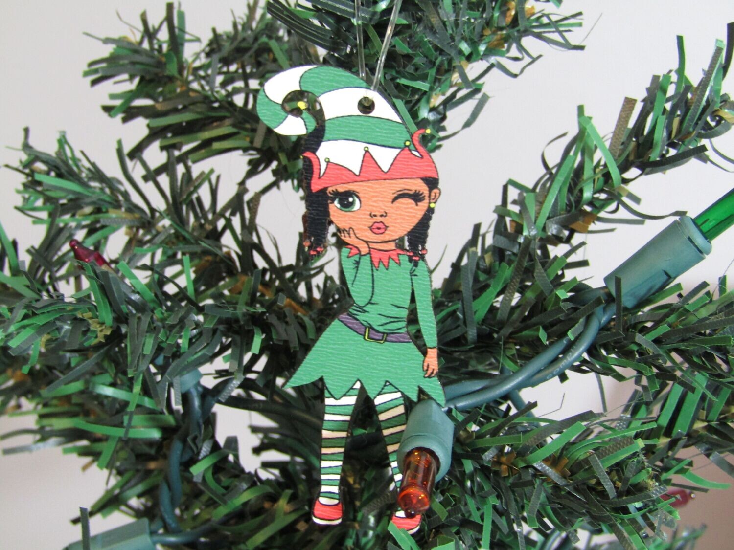 Christmas - Melanin Girls 5 Ornament Bundle