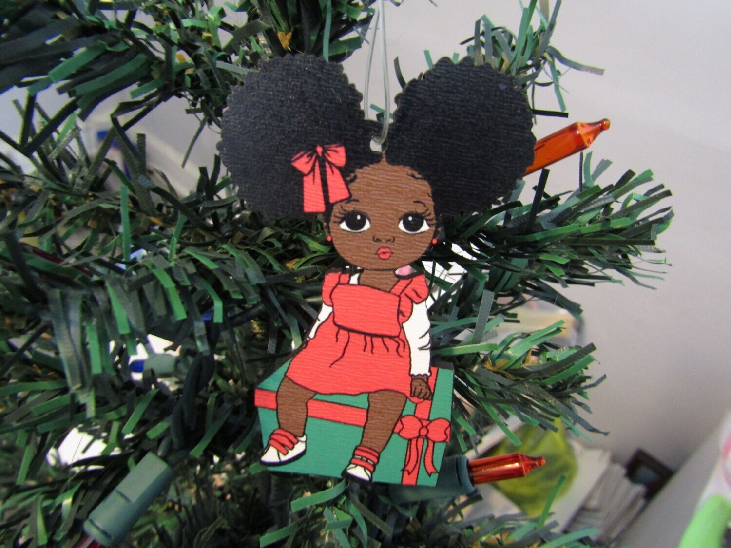 Christmas - Melanin Girls 4 Ornament Bundle