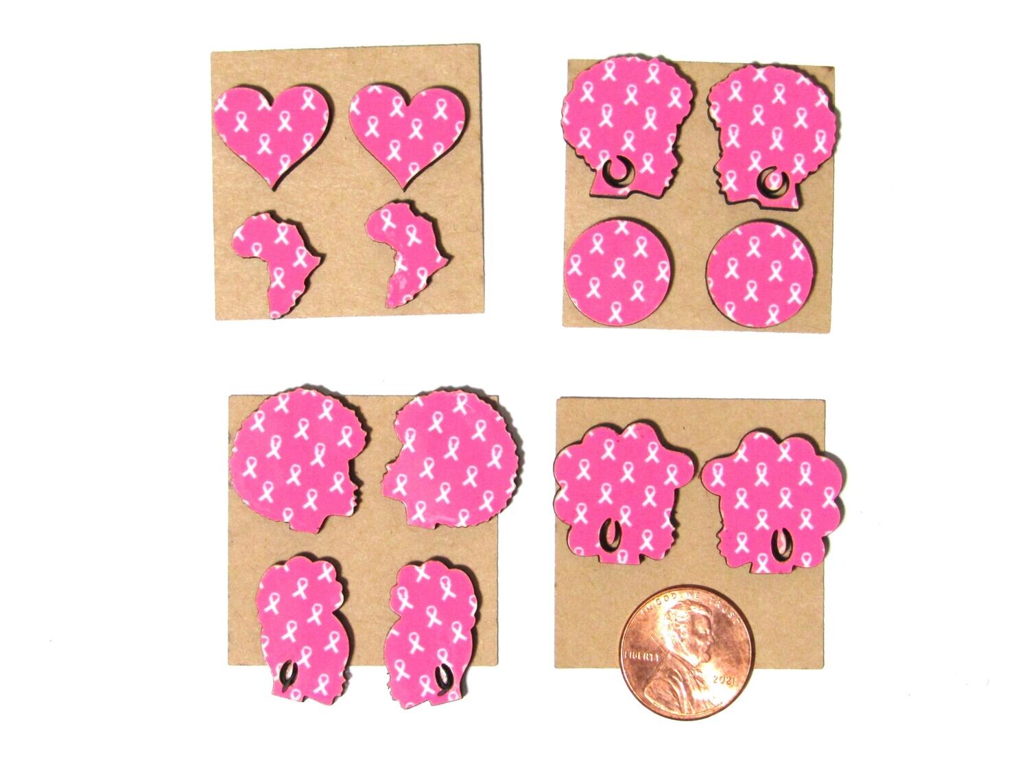 Pretty Post Charms - Pink Ribbons