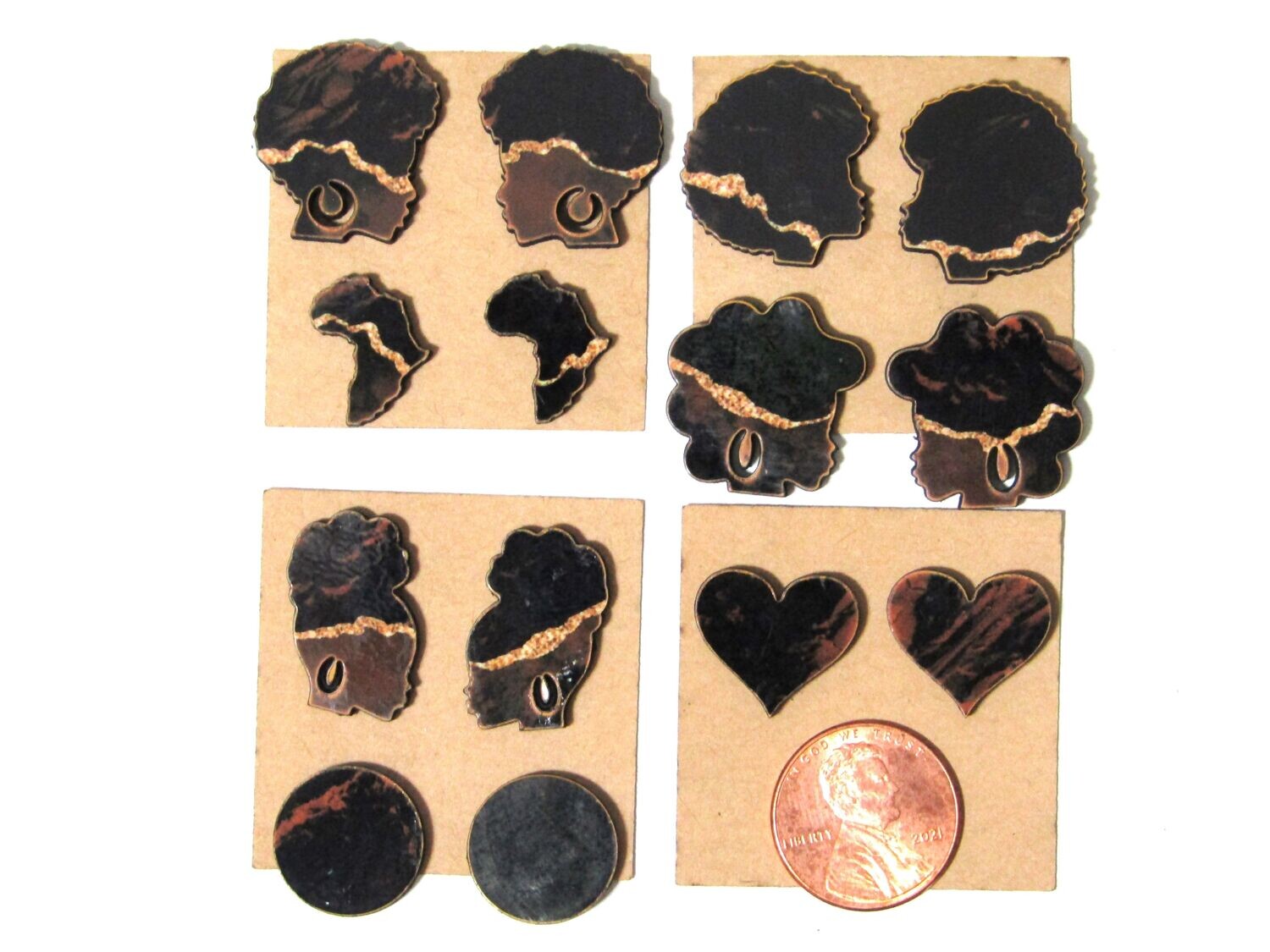 Pretty Post Charms - Mocha Agate