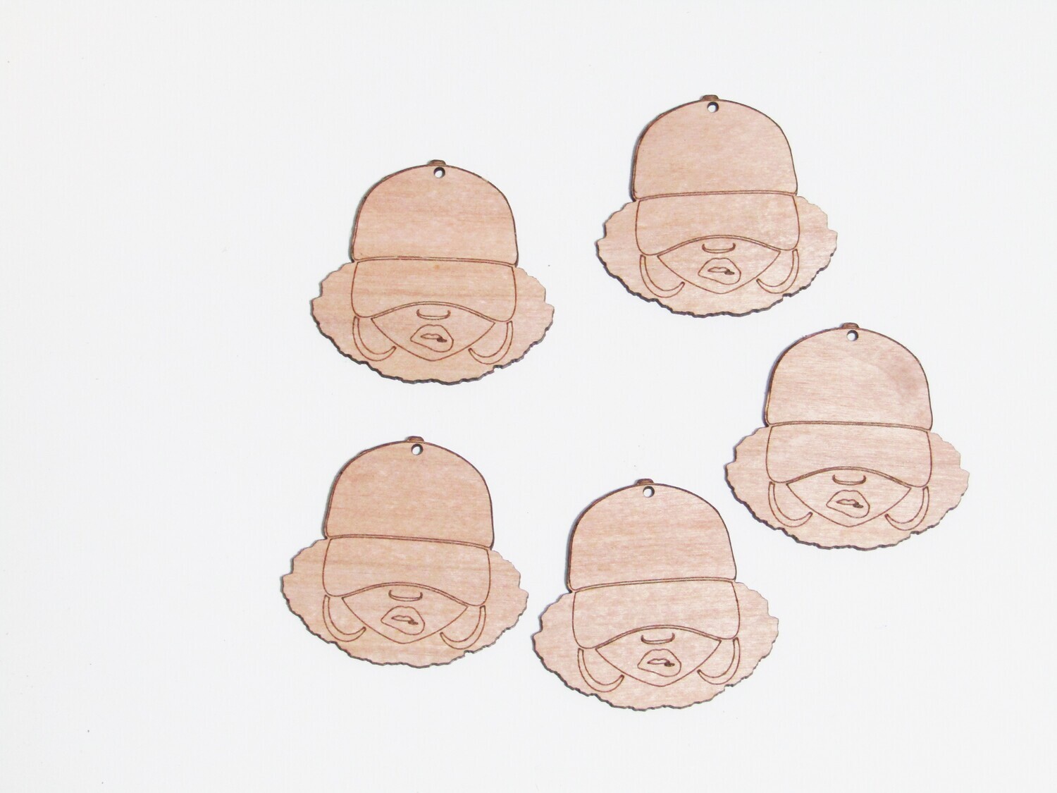 Afro Women Earring Blanks - Sabrina