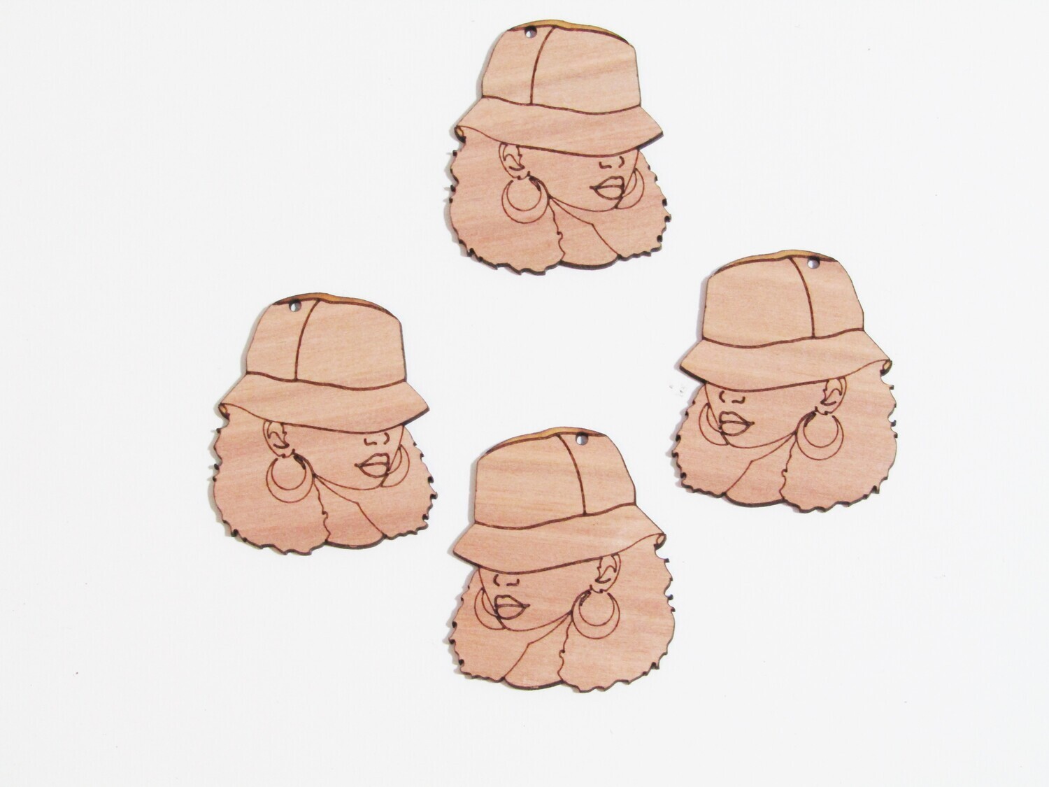 Afro Women Earring Blanks - Anitra