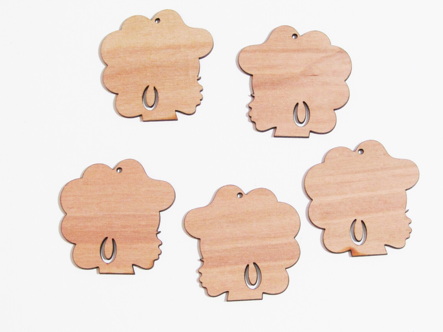 Afro Women Earring Blanks - Kendra
