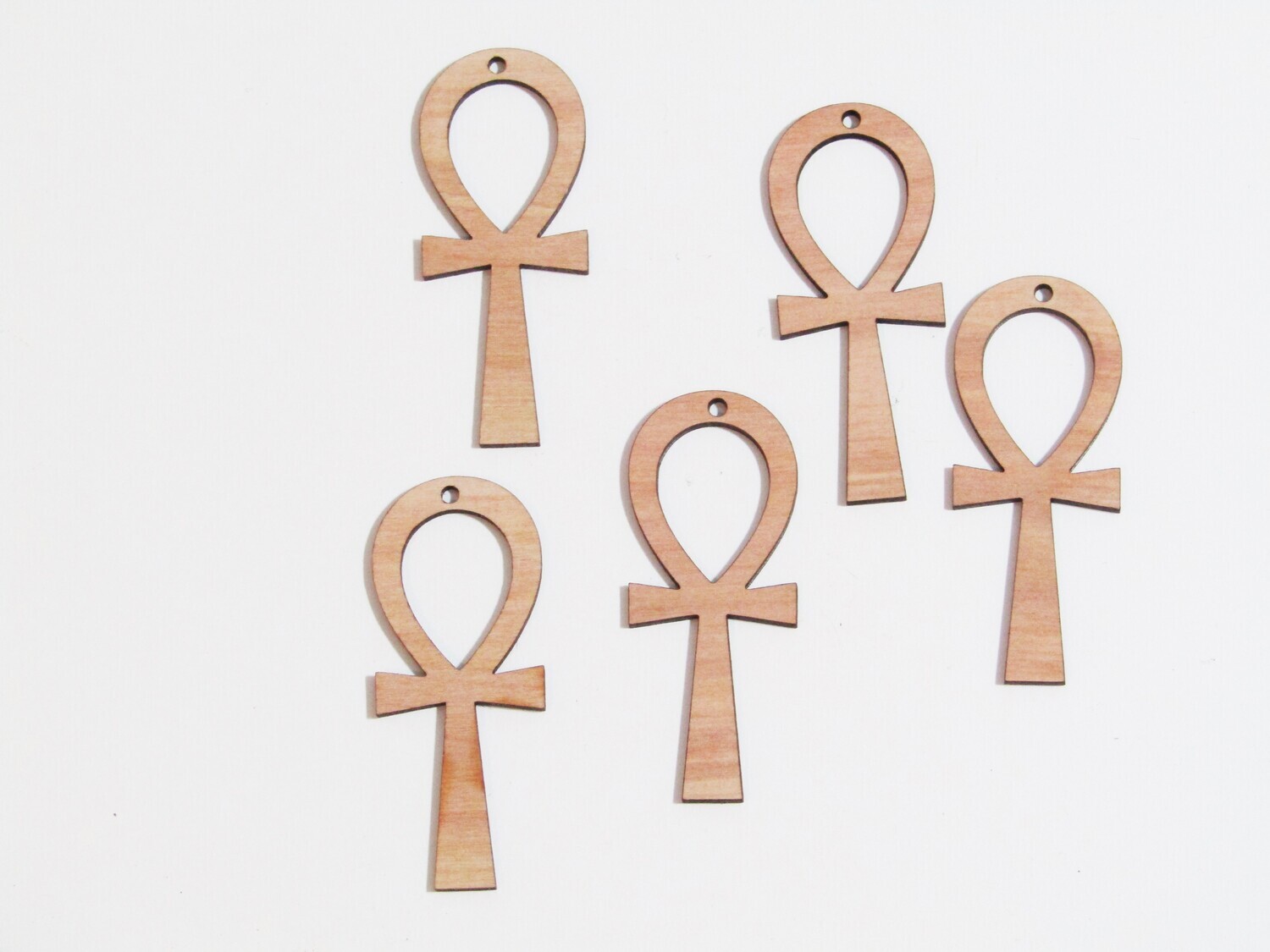 Afro Women Earring Blanks - Ankh