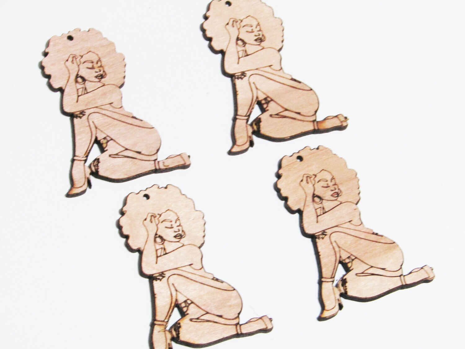 Afro Women Earring Blanks - Lexus