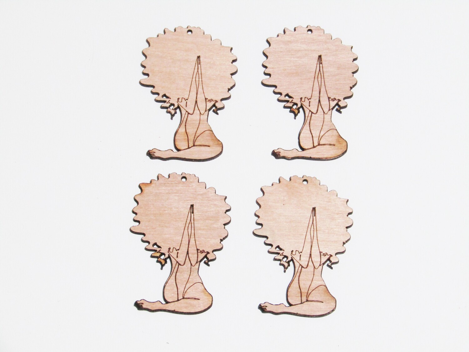 Afro Women Earring Blanks - Serene