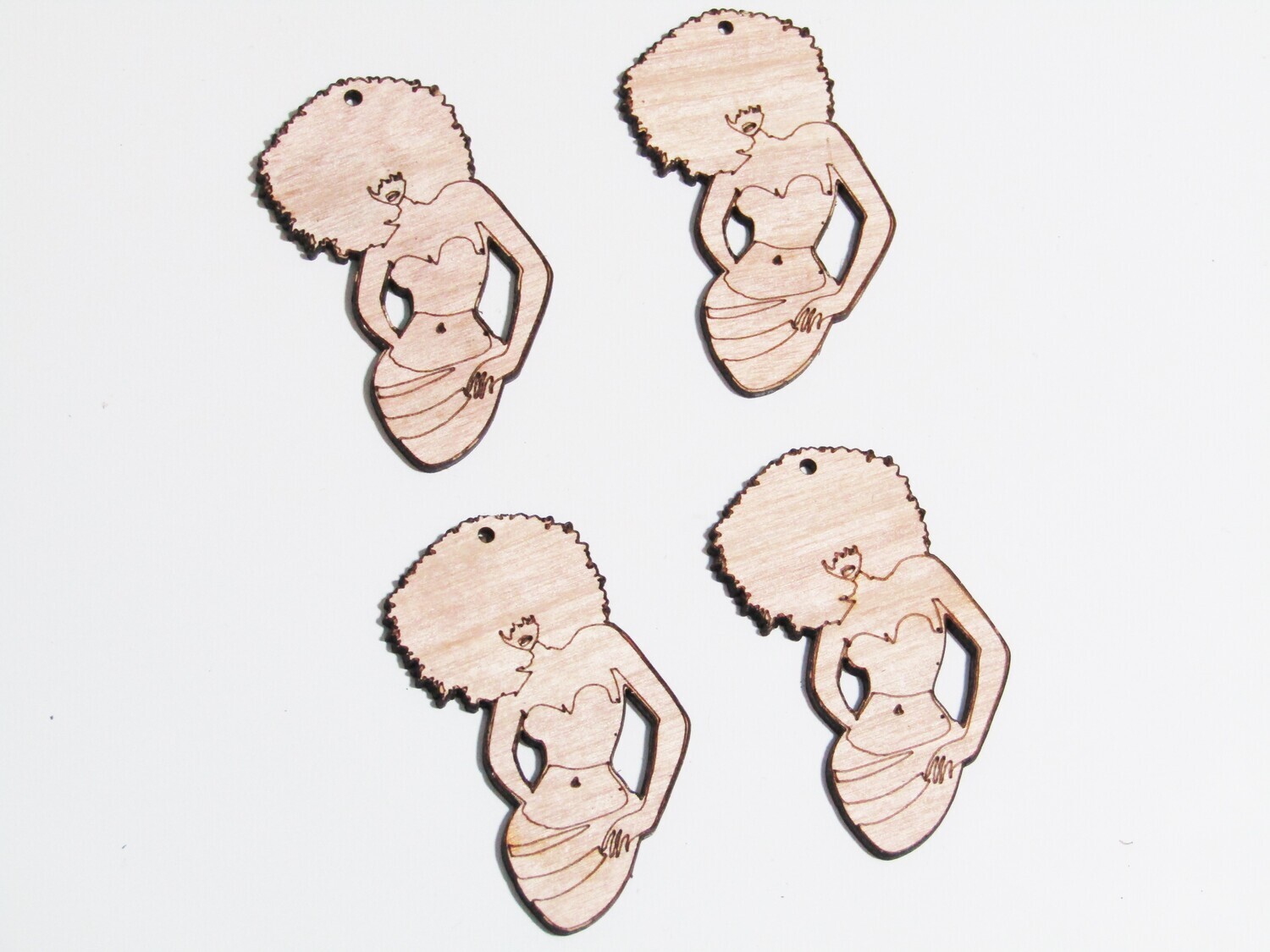Afro Women Earring Blanks - Tanisha
