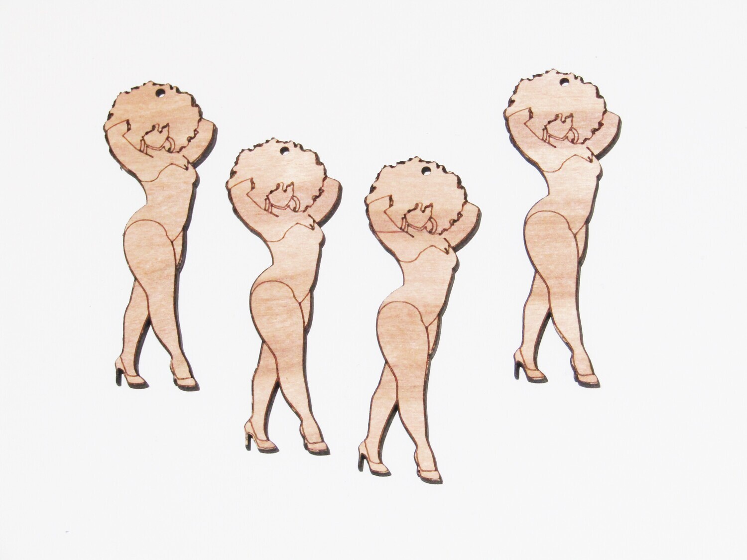 Afro Women Earring Blanks - Carmen