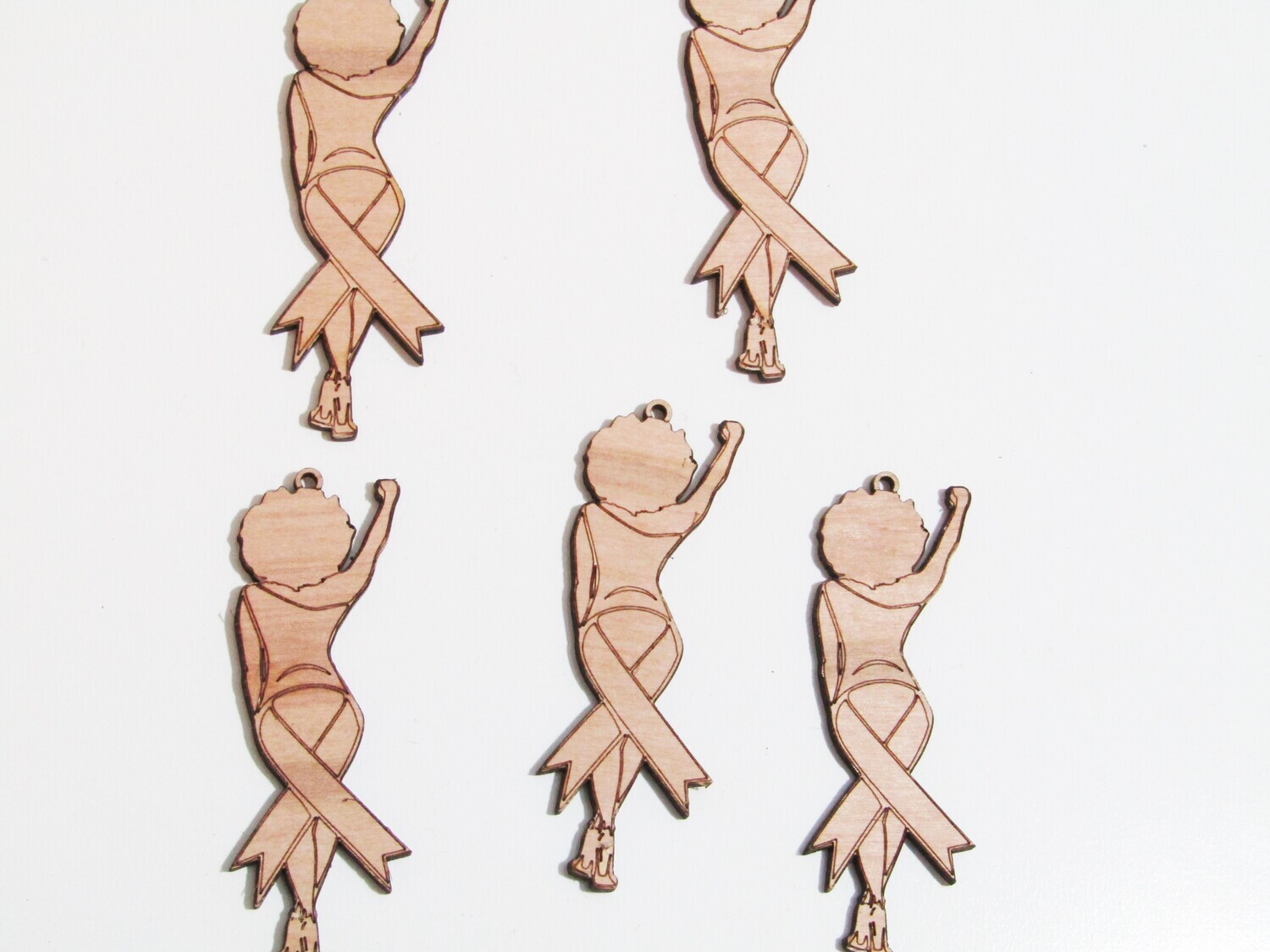 Afro Women Earring Blanks - Awareness Fight