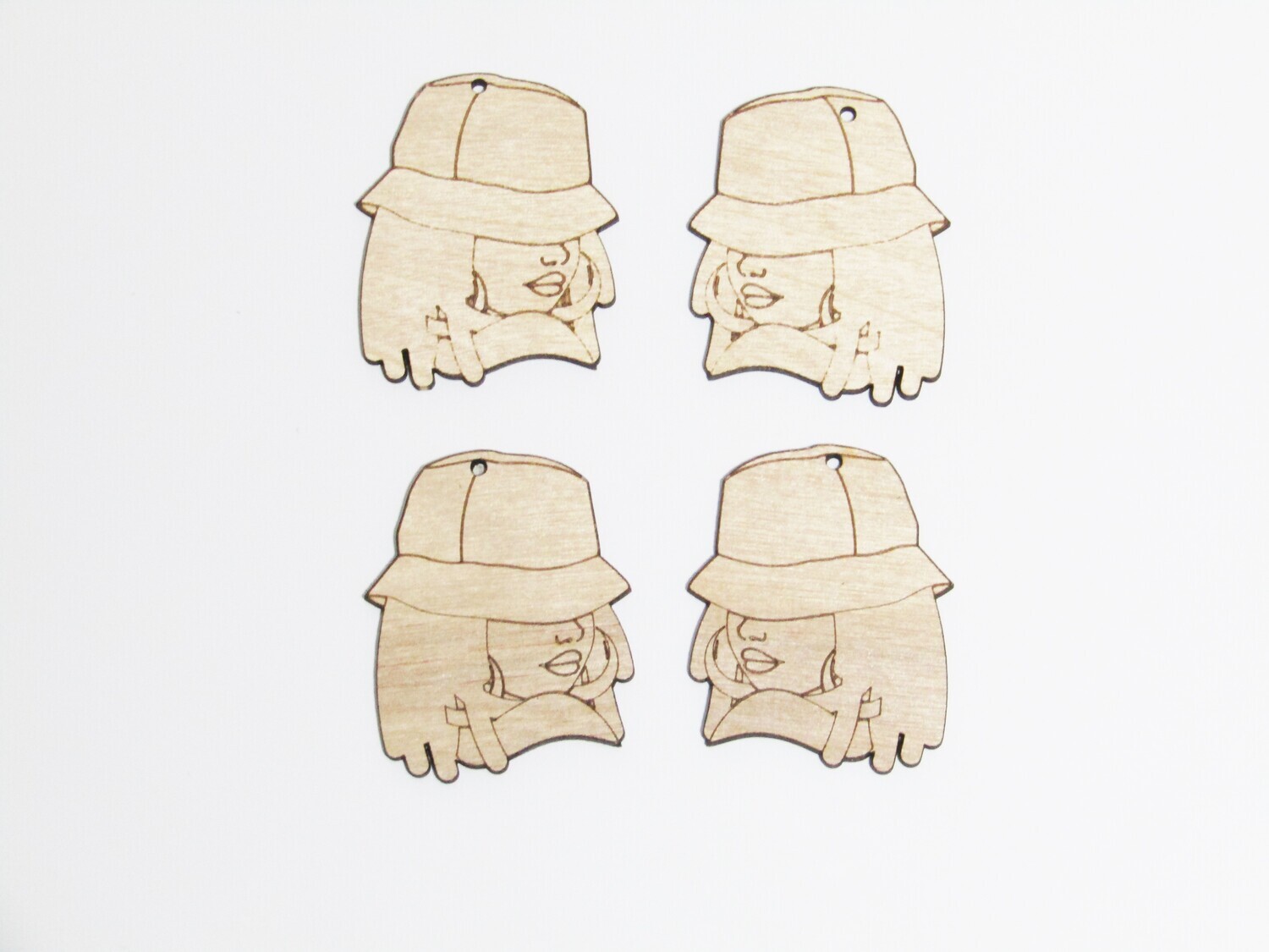 Afro Women Earring Blanks - Tawana