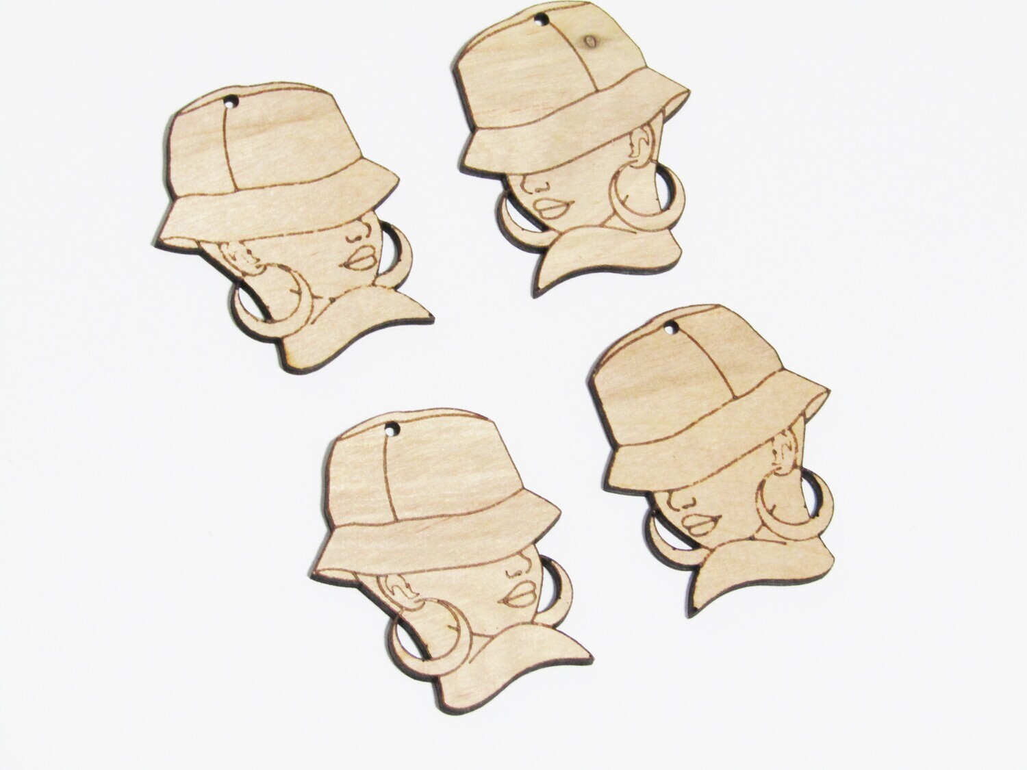 Afro Women Earring Blanks - Nina