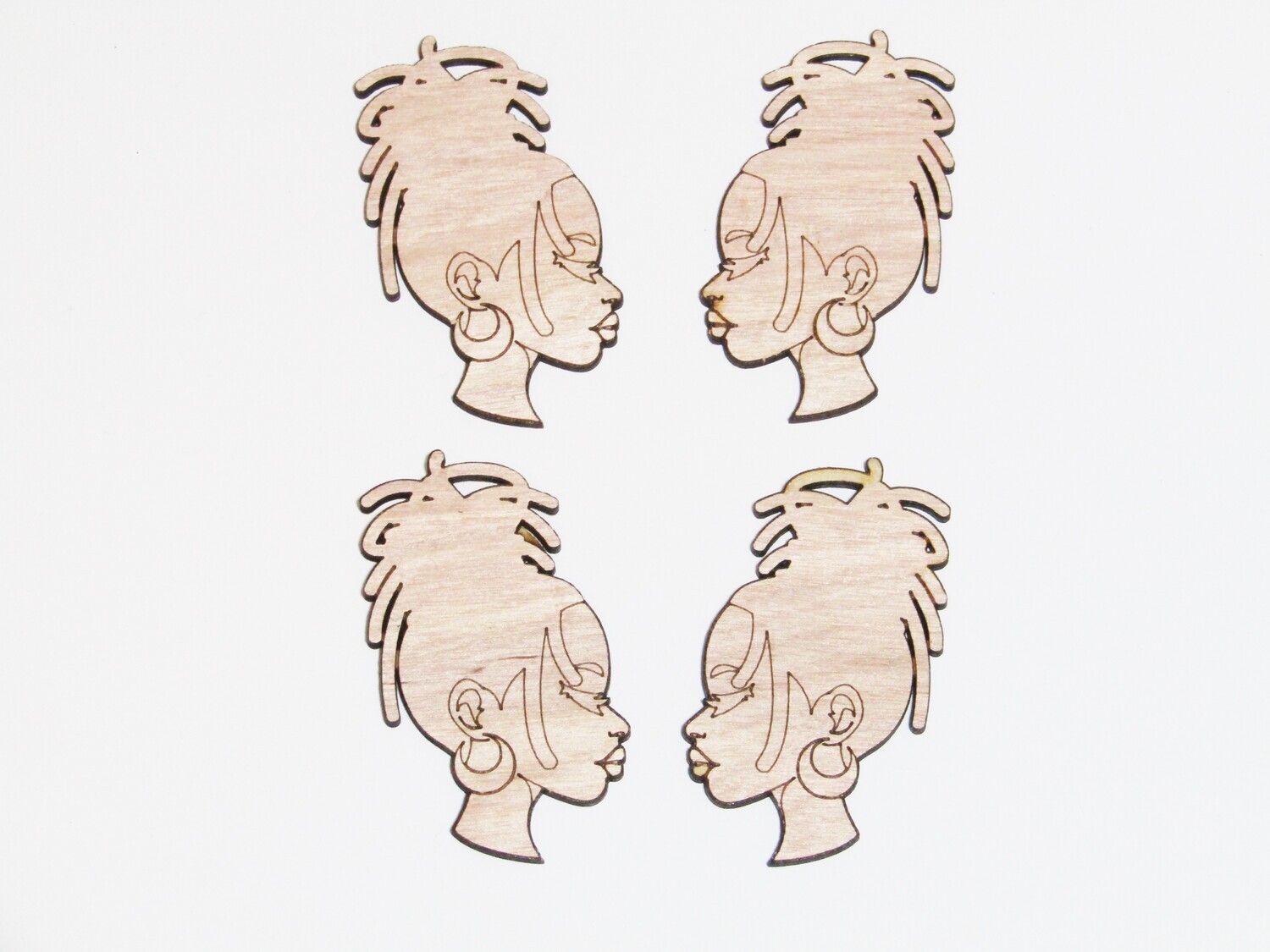 Afro Women Earring Blanks - Amina
