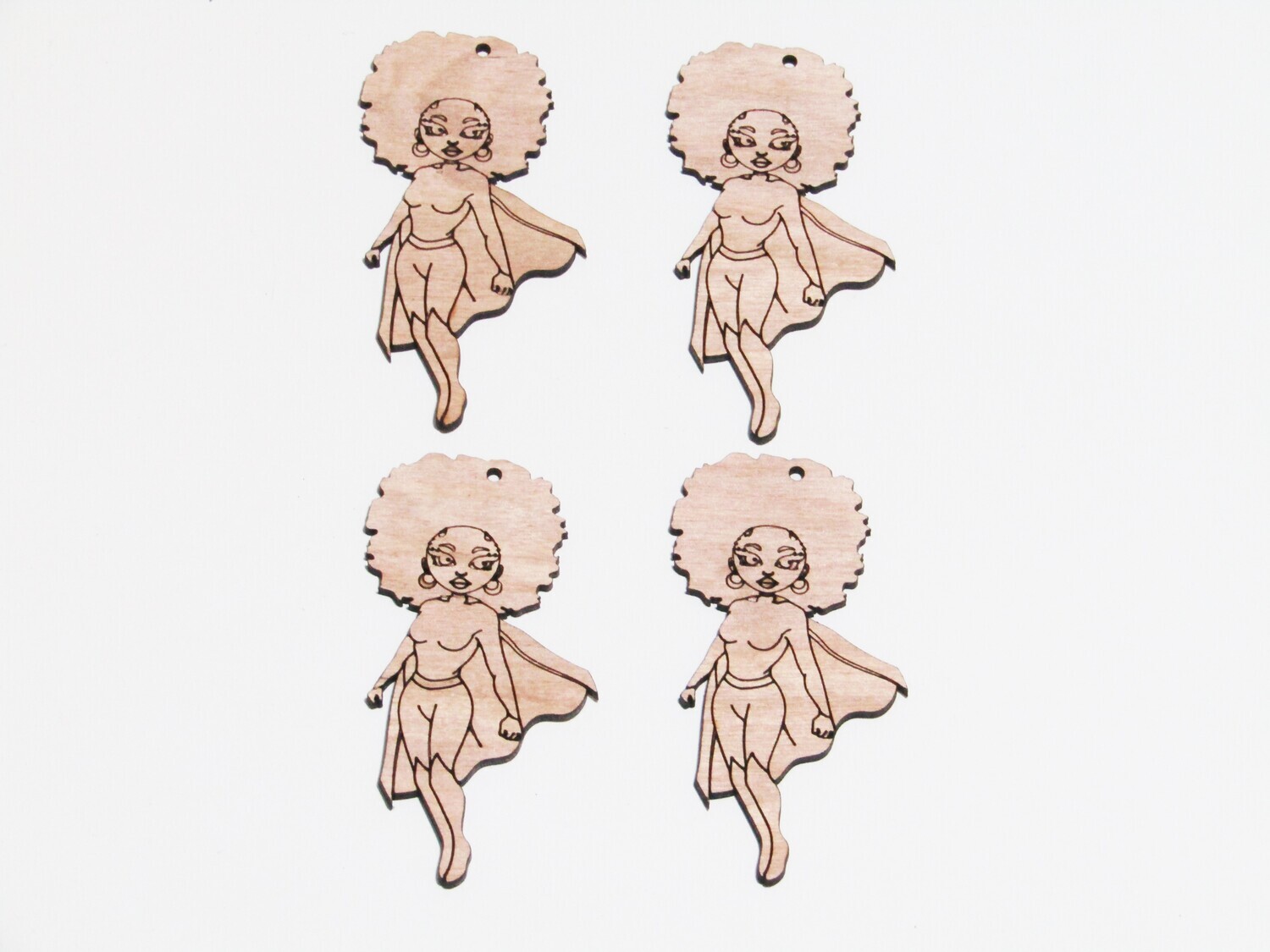 Afro Women Earring Blanks - Latifah